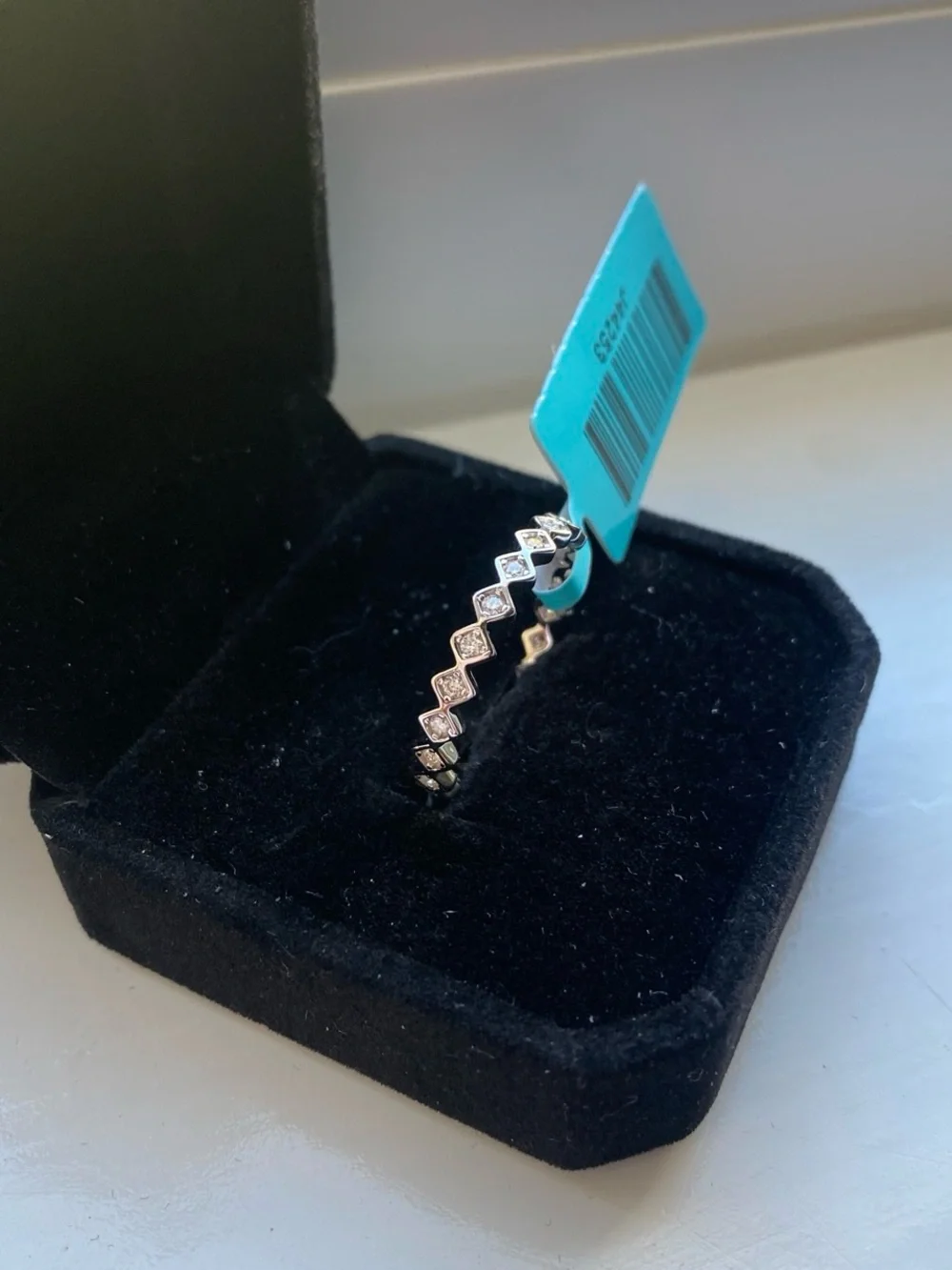 Stackable Moissanite Eternity Band Ring Size 9